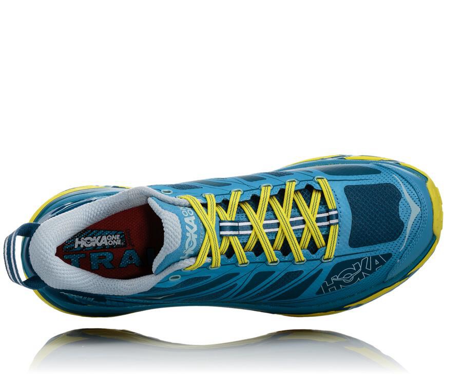 Trail Shoes Mens - Hoka One One Mafate Speed 2 - Blue - ITYHAFX-87